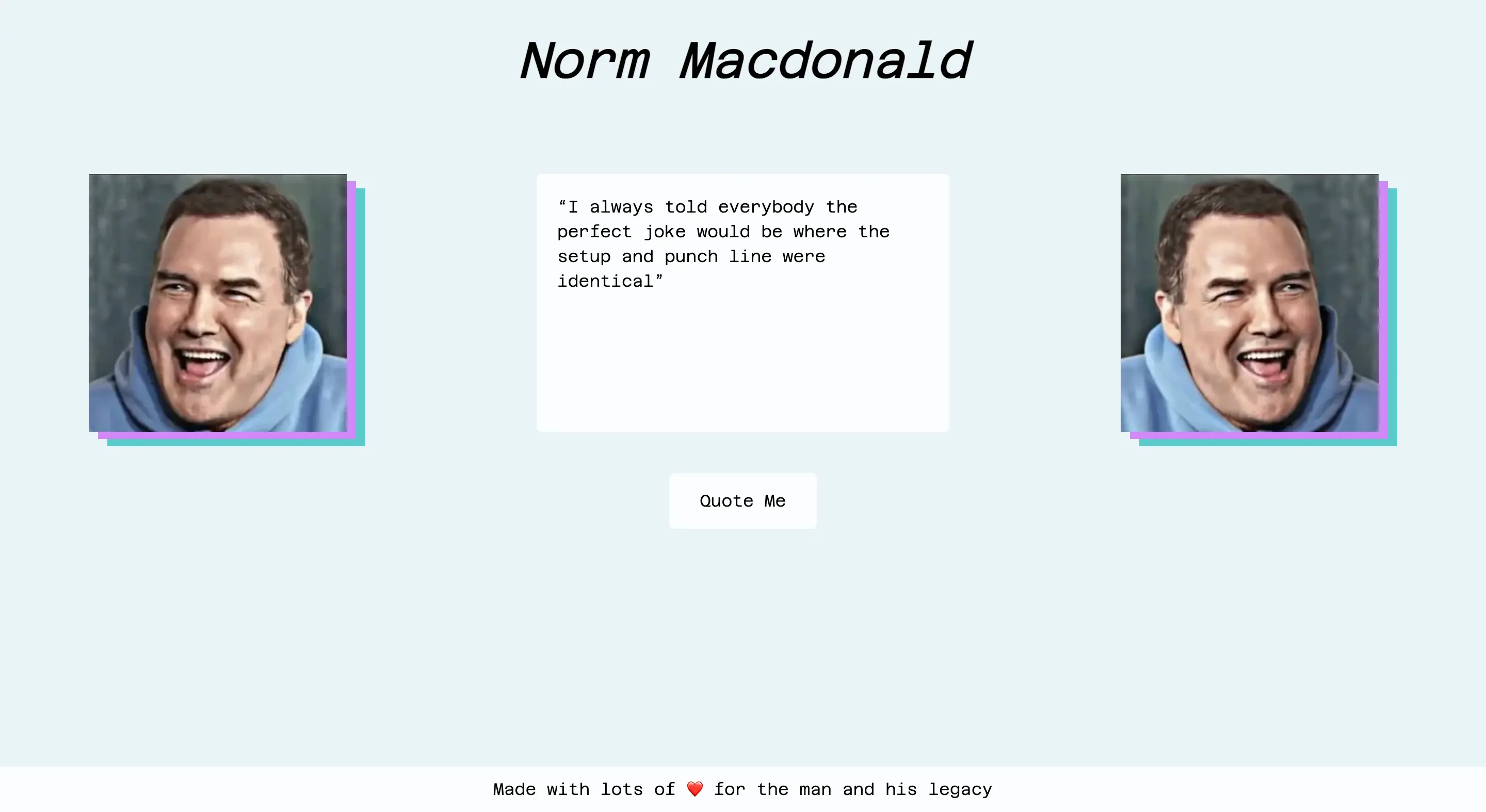 Norm MacDonald Quotes Website Screenshot